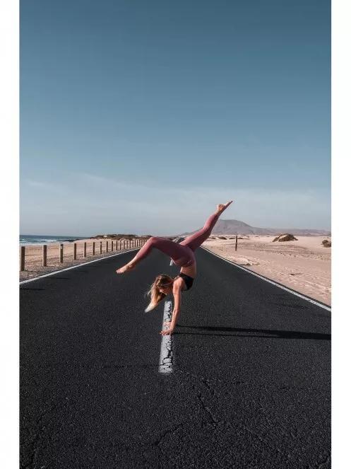 Fundango Zen High Rise Leggings női sportnadrág magenta színben 9