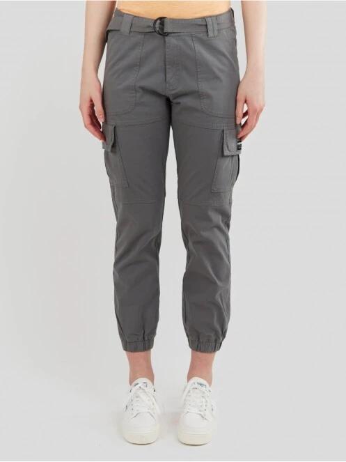Fundango Alina Cargo Pants női oldalzsebes utcai nadrág zöld színben 2