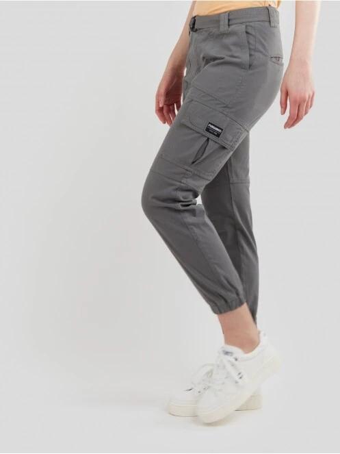Fundango Alina Cargo Pants női oldalzsebes utcai nadrág zöld színben 4
