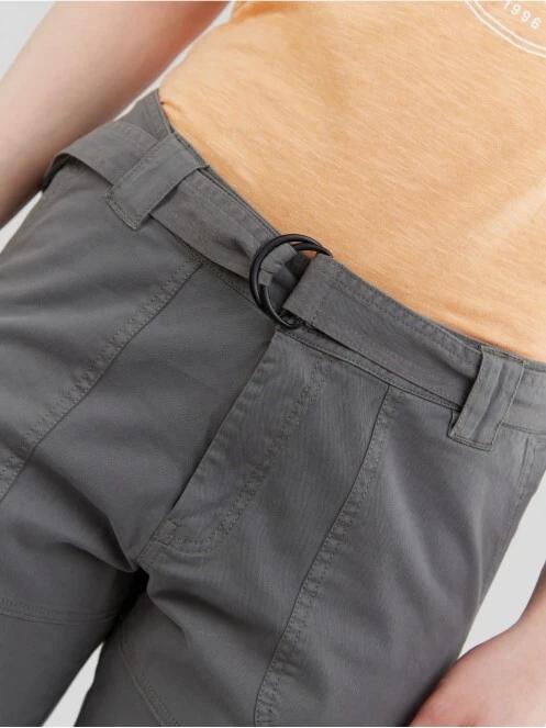 Fundango Alina Cargo Pants női oldalzsebes utcai nadrág zöld színben 5