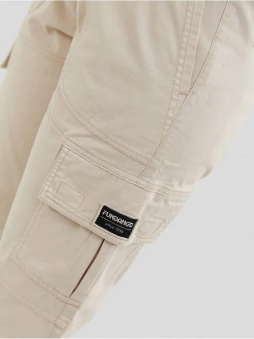 Fundango Alina Cargo Pants női oldalzsebes utcai nadrág homok színben 5