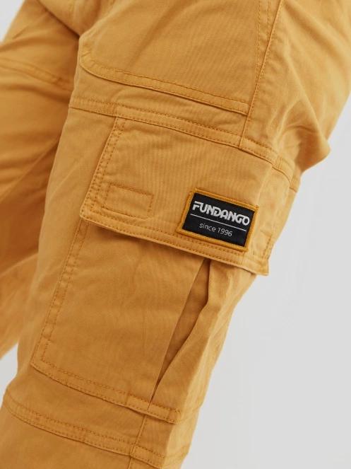 Fundango Alina Cargo Pants női oldalzsebes utcai nadrág sárga színben 6