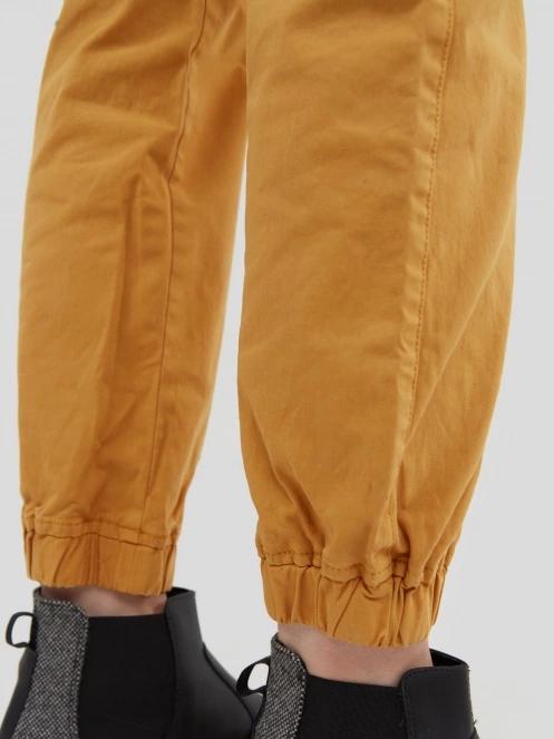 Fundango Alina Cargo Pants női oldalzsebes utcai nadrág sárga színben 7