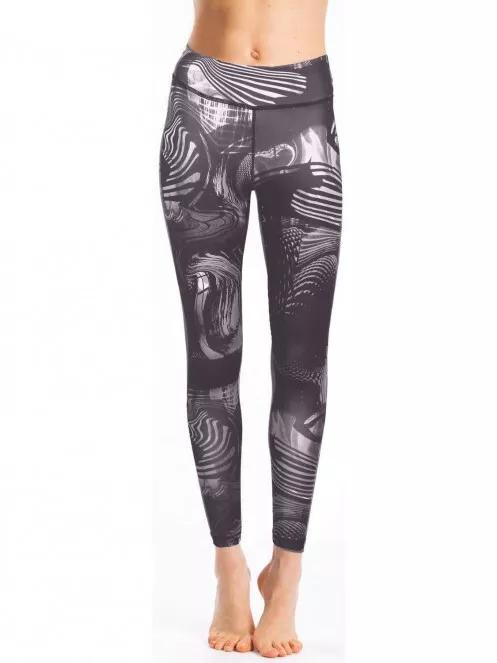 Fundango Leggings Print női sportnadrág fekete színben 2