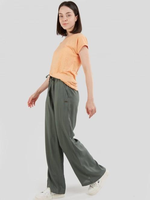 Fundango Poppy Pants női hosszú nadrág oliva színben 4