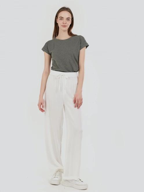 Fundango Poppy Pants női hosszú nadrág fehér színben 4