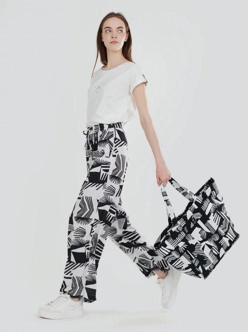 Fundango Poppy Pants női hosszú nadrág fekete színben 4