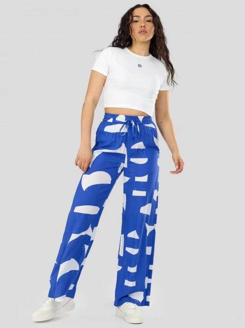 Fundango Poppy Pants női nyári nadrág kék színben 4