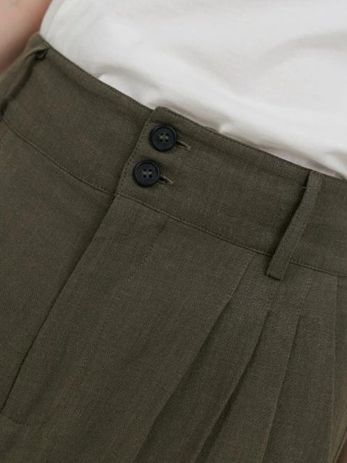 Fundango Piper Pants női hosszú nadrág oliva színben 5