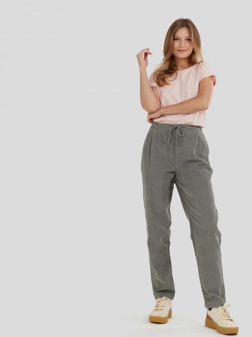 Fundango Lorna Corduroy Pants női hosszú nadrág zöld színben 5