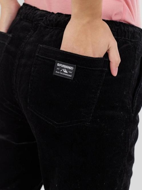 Fundango Lorna Corduroy Pants női hosszú nadrág fekete színben 5