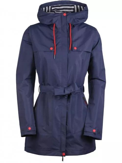 Fundango Regina Waterproof Trench Jacket női esőkabát sötétkék színben 5