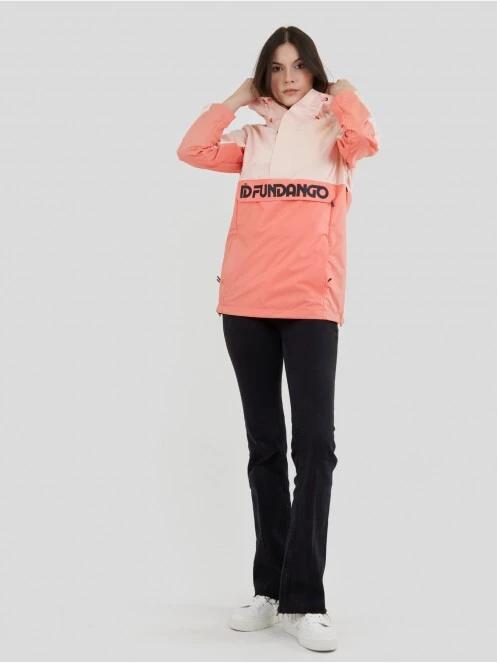 Fundango Betula Logo Anorak női esőkabát rózsaszín színben 4