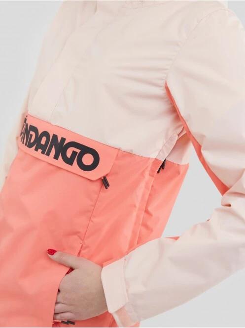 Fundango Betula Logo Anorak női esőkabát rózsaszín színben 5