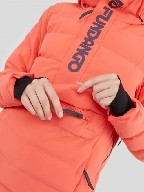 Fundango Everett Padded Anorak női steppelt síkabát piros színben 7