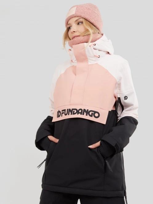 Fundango Birch Logo Anorak női síkabát rózsaszín színben 2