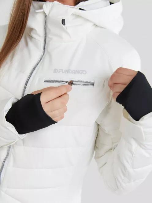 Fundango Punch Padded Jacket női steppelt síkabát fehér színben 5