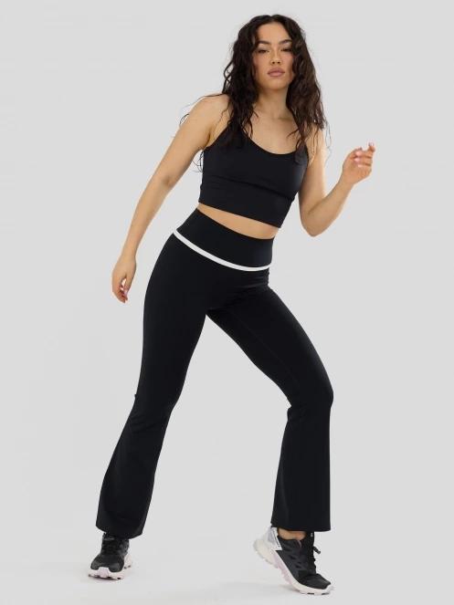 Fundango Flare Leggings női leggings fekete színben 4