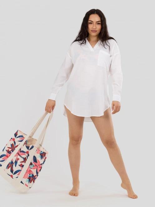 Fundango Athene Cover-up női hosszú ujjú ing fehér színben 5