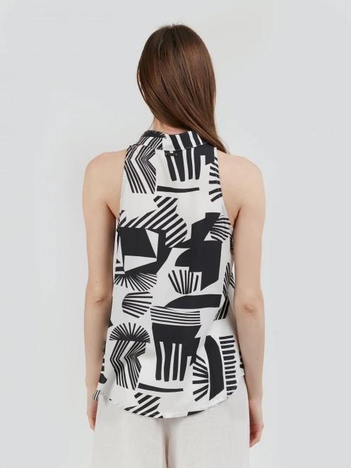 Fundango Myrto Sleeveless Shirt női blúz fekete színben 3