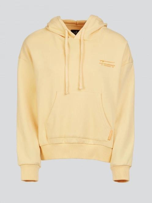 Fundango Lopez Sweatshirt női kapucnis pulóver sárga színben 9