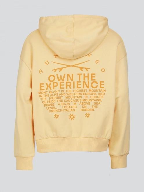 Fundango Lopez Sweatshirt női kapucnis pulóver sárga színben 10