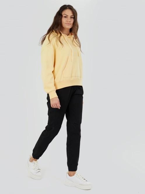 Fundango Lopez Sweatshirt női kapucnis pulóver sárga színben 4