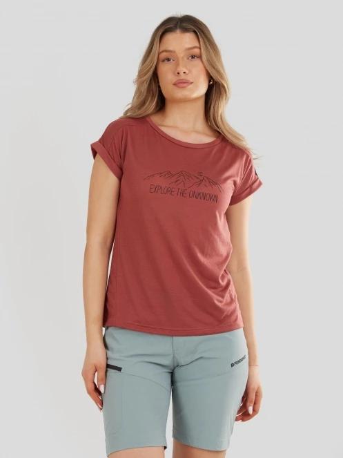 Fundango Atmos T-shirt női rövid ujjú póló piros színben 5