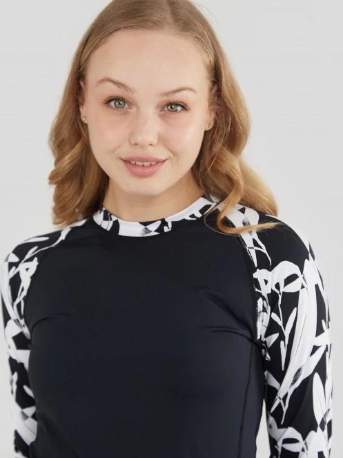 Fundango Joyce Long Sleeve Rashguard női hosszú ujjú lycra fekete színben 5