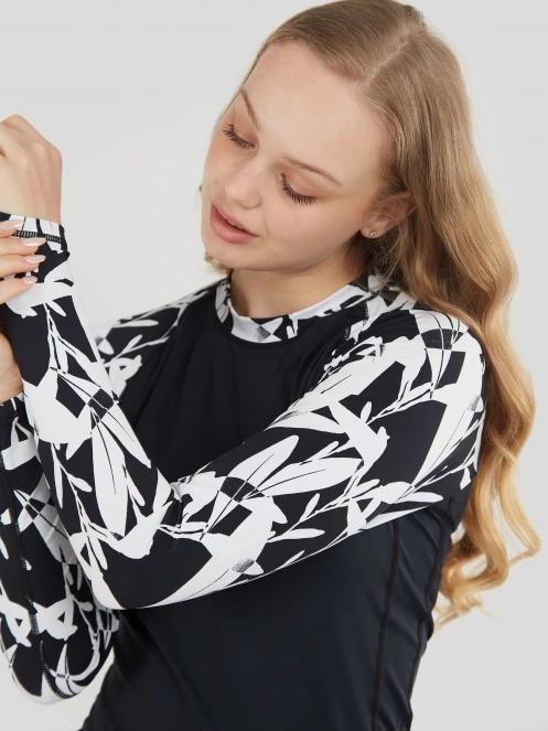 Fundango Joyce Long Sleeve Rashguard női hosszú ujjú lycra fekete színben 6