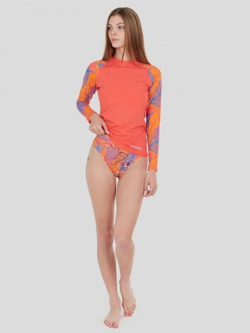 Fundango Joyce Long Sleeve Rashguard női hosszú ujjú lycra rózsaszín színben 4