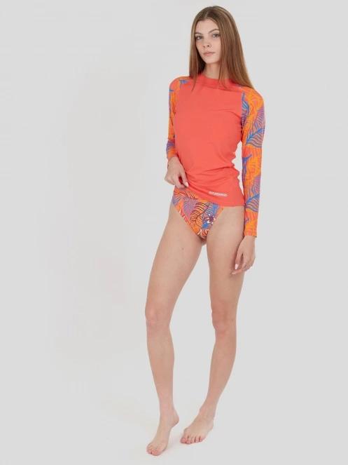 Fundango Joyce Long Sleeve Rashguard női hosszú ujjú lycra rózsaszín színben 5