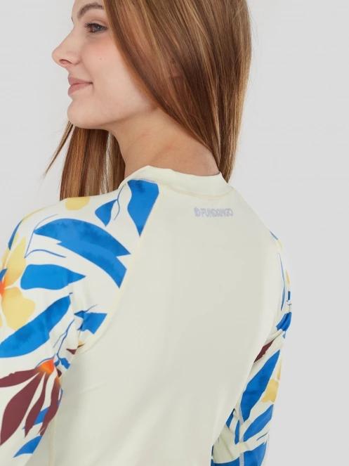 Fundango Joyce Long Sleeve Rashguard női hosszú ujjú lycra szürke színben 7