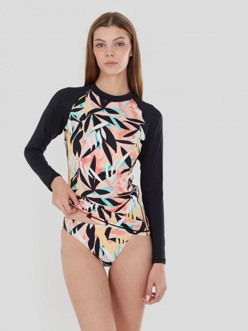Fundango Joyce Long Sleeve Rashguard női hosszú ujjú lycra fekete színben 2