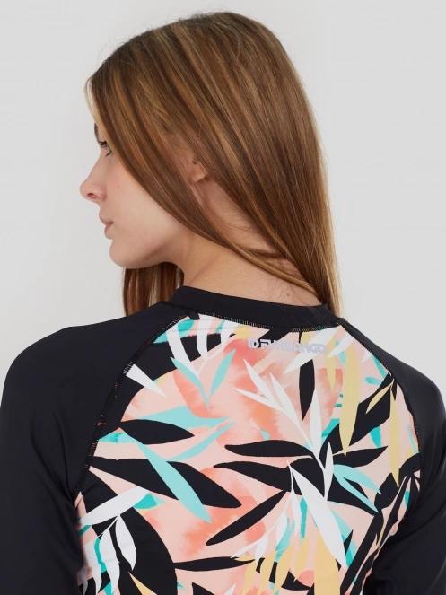 Fundango Joyce Long Sleeve Rashguard női hosszú ujjú lycra fekete színben 7