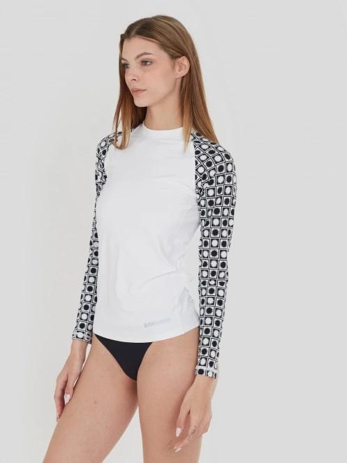 Fundango Joyce Long Sleeve Rashguard női hosszú ujjú lycra fehér színben 5