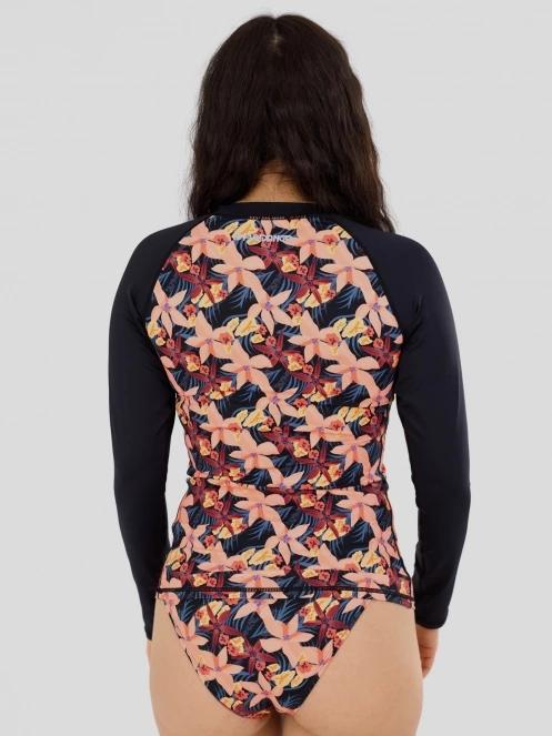 Fundango Joyce Long Sleeve Rashguard női hosszú ujjú lycra rózsaszín színben 3