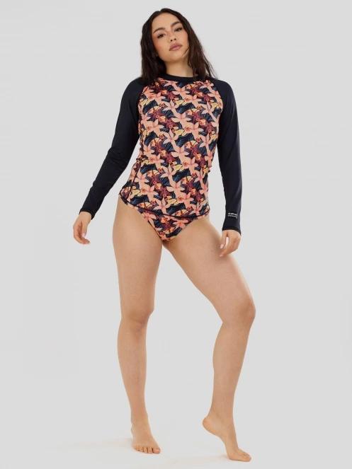 Fundango Joyce Long Sleeve Rashguard női hosszú ujjú lycra rózsaszín színben 5