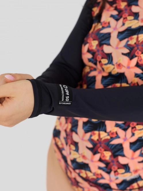 Fundango Joyce Long Sleeve Rashguard női hosszú ujjú lycra rózsaszín színben 7