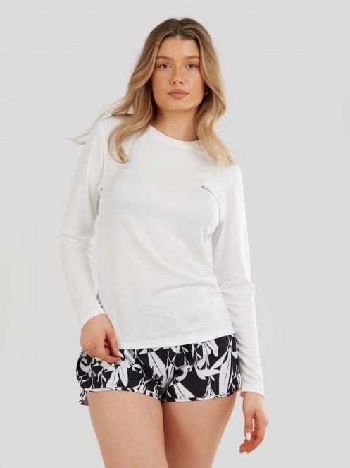 Fundango Loren Rashguard női hosszú ujjú lycra fehér színben 5