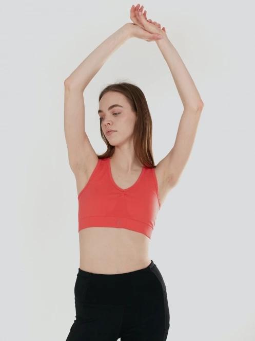 Fundango Seamless Sport Bra női sportmelltartó narancssárga színben 5