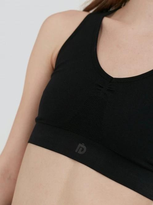 Fundango Seamless Sport Bra női sportmelltartó fekete színben 5