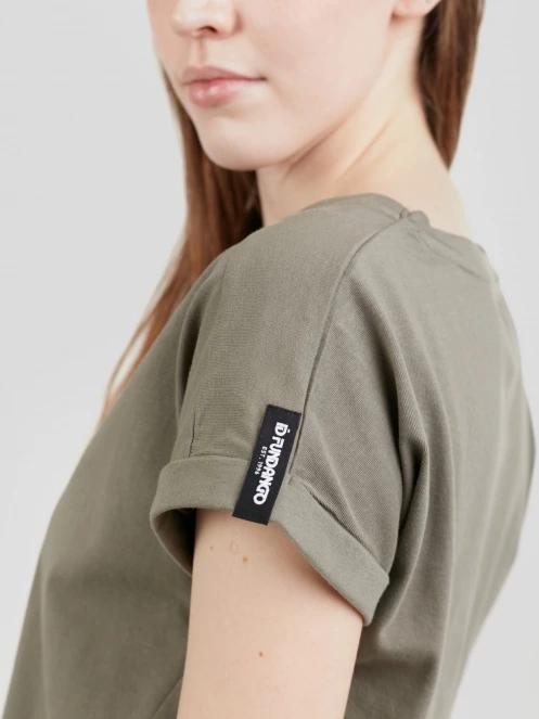 Fundango Lima T-shirt női rövid ujjú póló oliva színben 6