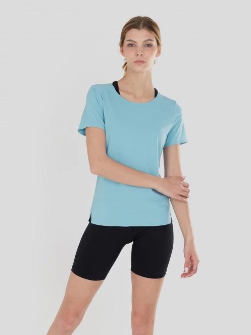 Fundango Hanabi T-shirt női rövid ujjú sport póló világoskék színben 2