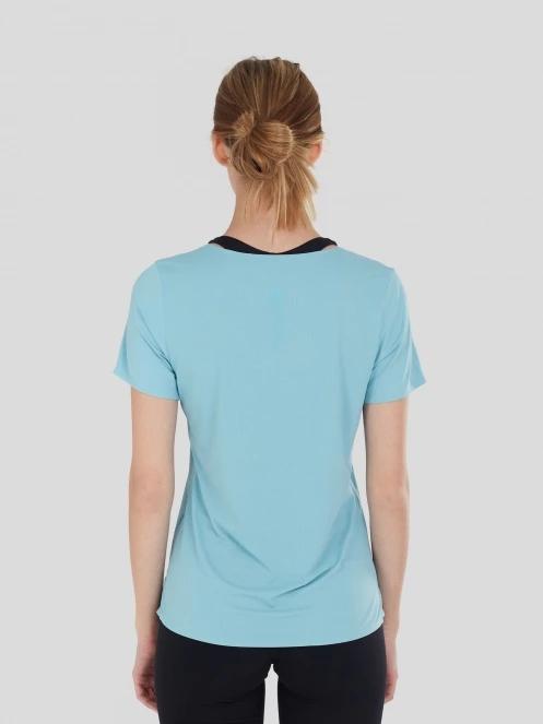 Fundango Hanabi T-shirt női rövid ujjú sport póló világoskék színben 3