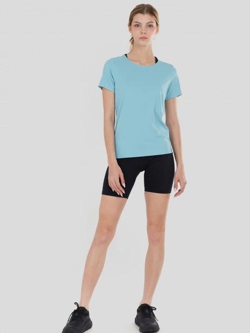 Fundango Hanabi T-shirt női rövid ujjú sport póló világoskék színben 4