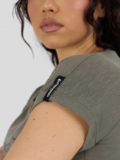 Fundango Lima II T-shirt női rövid ujjú póló oliva színben 7