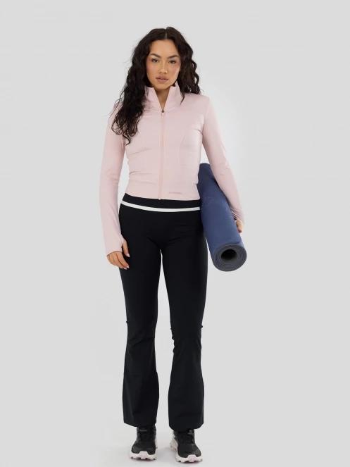 Fundango Flop Zip Up Top női hosszú ujjú sport póló rózsaszín színben 5