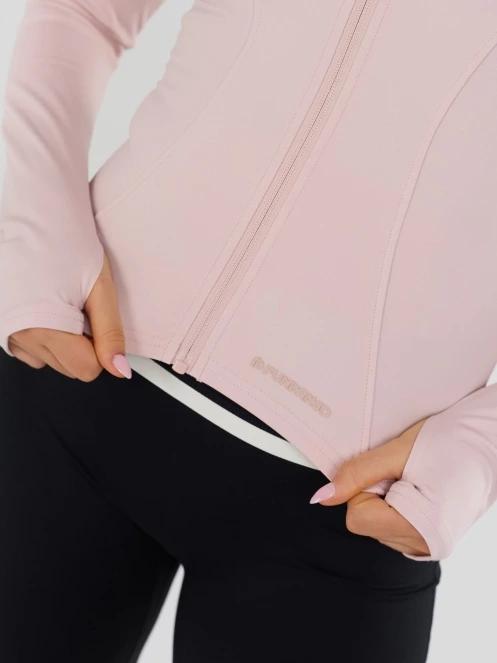 Fundango Flop Zip Up Top női hosszú ujjú sport póló rózsaszín színben 9