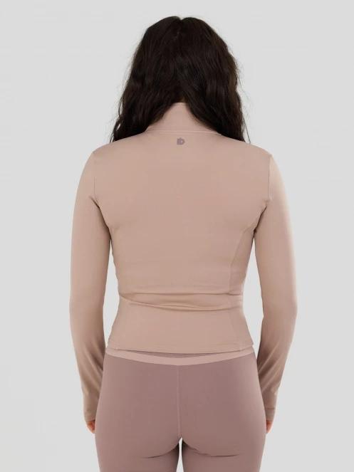 Fundango Flop Zip Up Top női hosszú ujjú sport póló rózsaszín színben 3